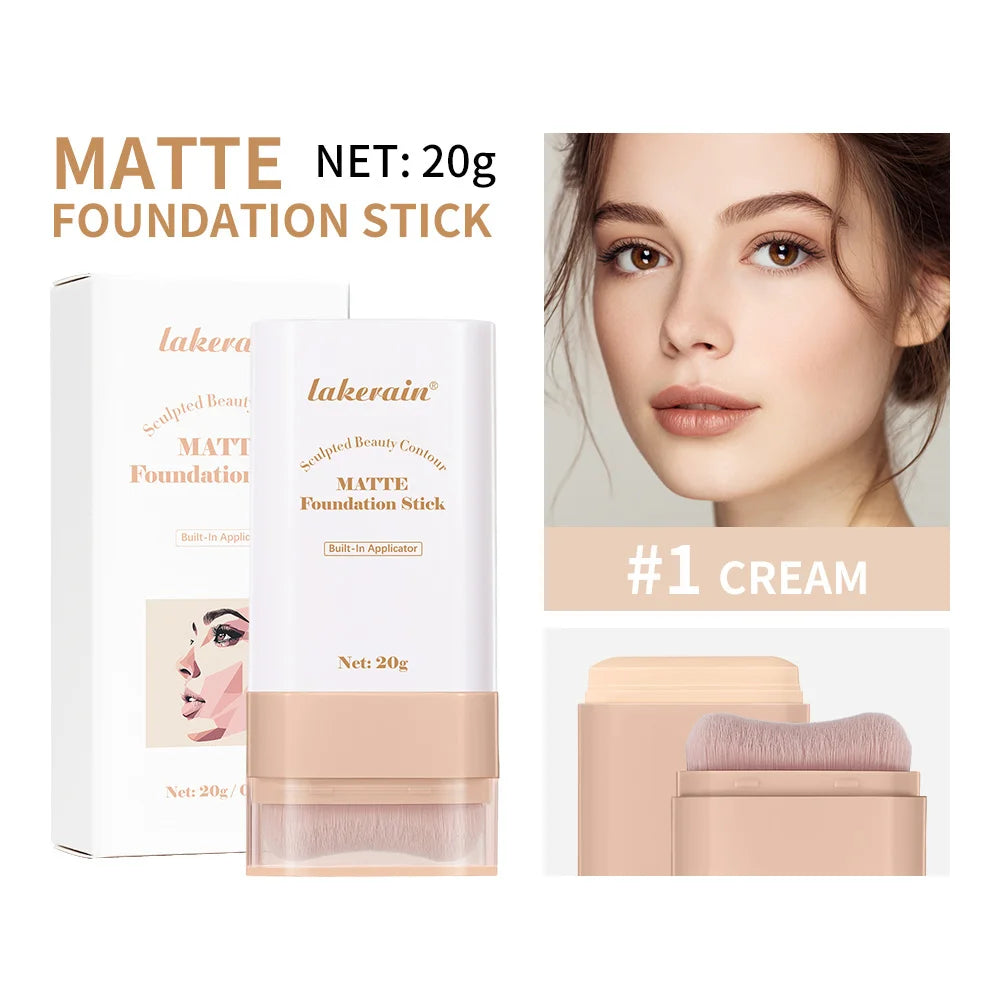 Matte Foundation Stick with Built-in Brush - 21