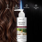 Rice Water Shampoo with Biotin and Keratin for Hair Strengthening