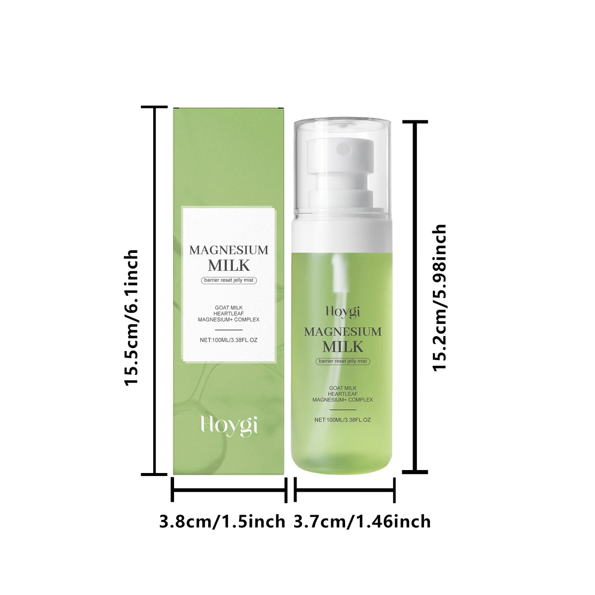 Hoygi Magnesium Milk Barrier Reset Jelly Mist Facial Toner Spray