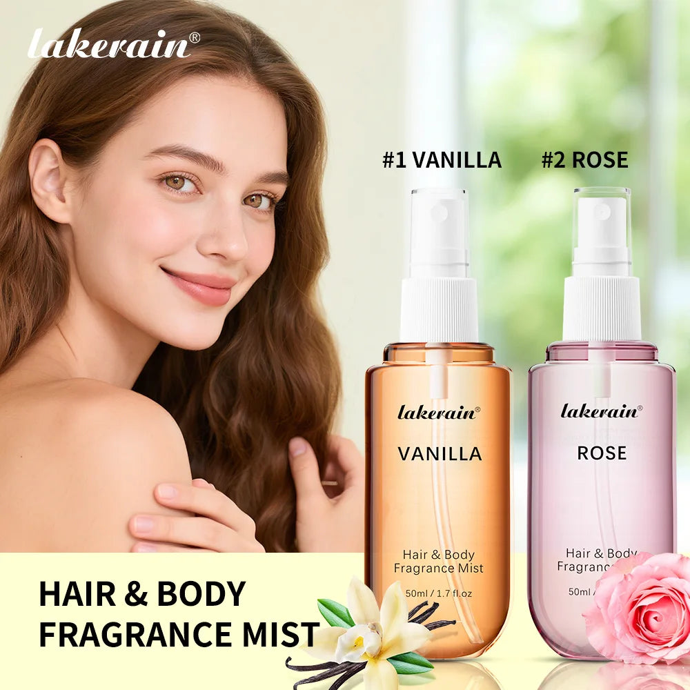 Vanilla Rose Fragrance Mist for Hair and Body