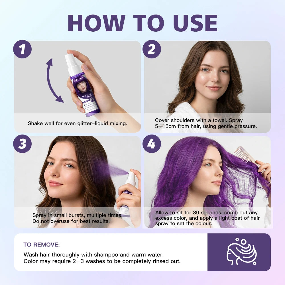 Temporary Hair Color Spray for Instant Styling - 13