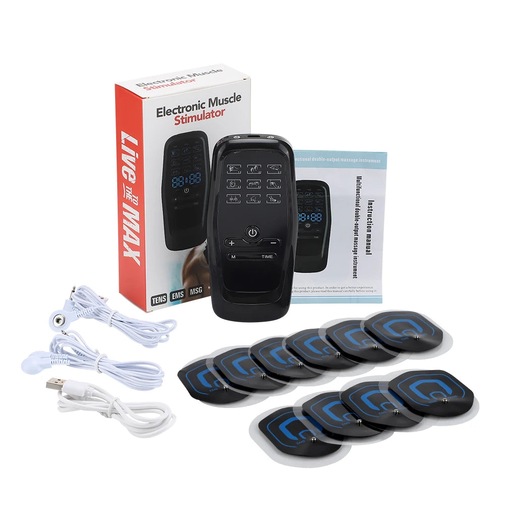 Portable Dual Channel Electric Body and Neck Massager