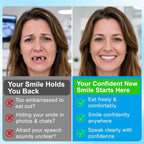 Custom Fit Temporary Dentures for Instant Smile Restoration