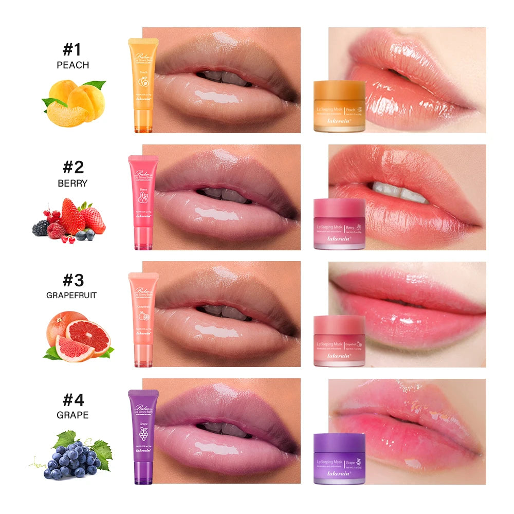 Moisturizing Lip Balm and Sleeping Mask Set - 2