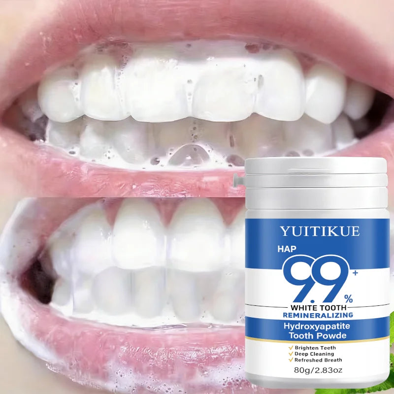 YUITIKUE Hydroxyapatite Teeth Whitening Powder Remineralizing Tooth Polish