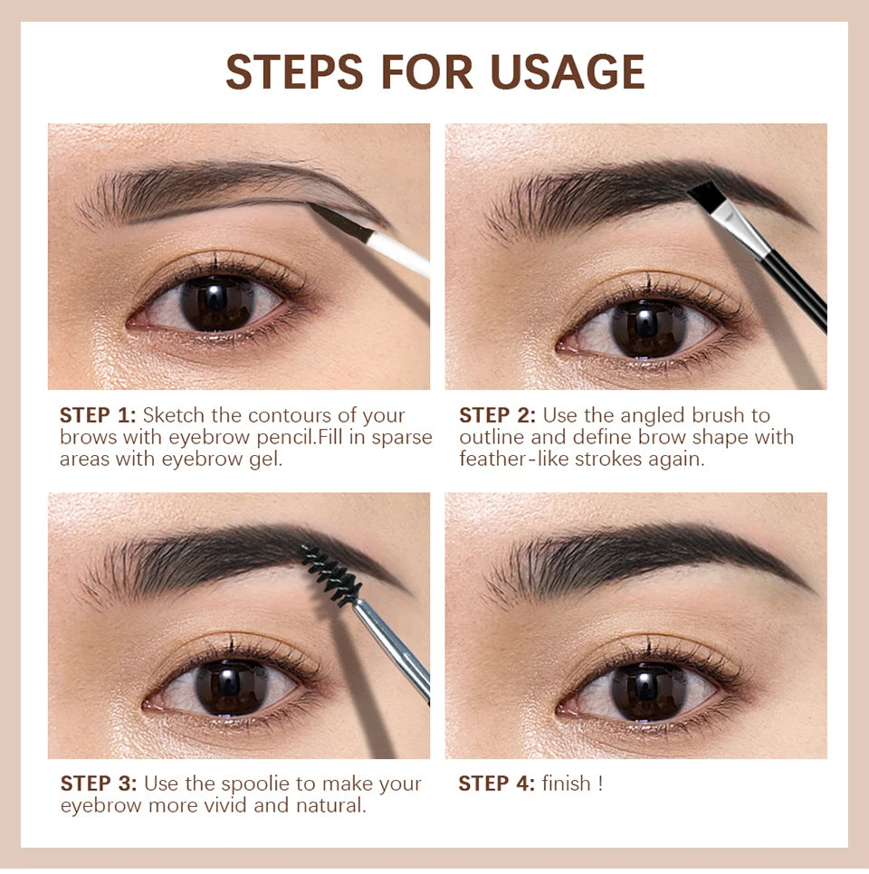 Long-Lasting Waterproof Eyebrow Tint Gel Set
