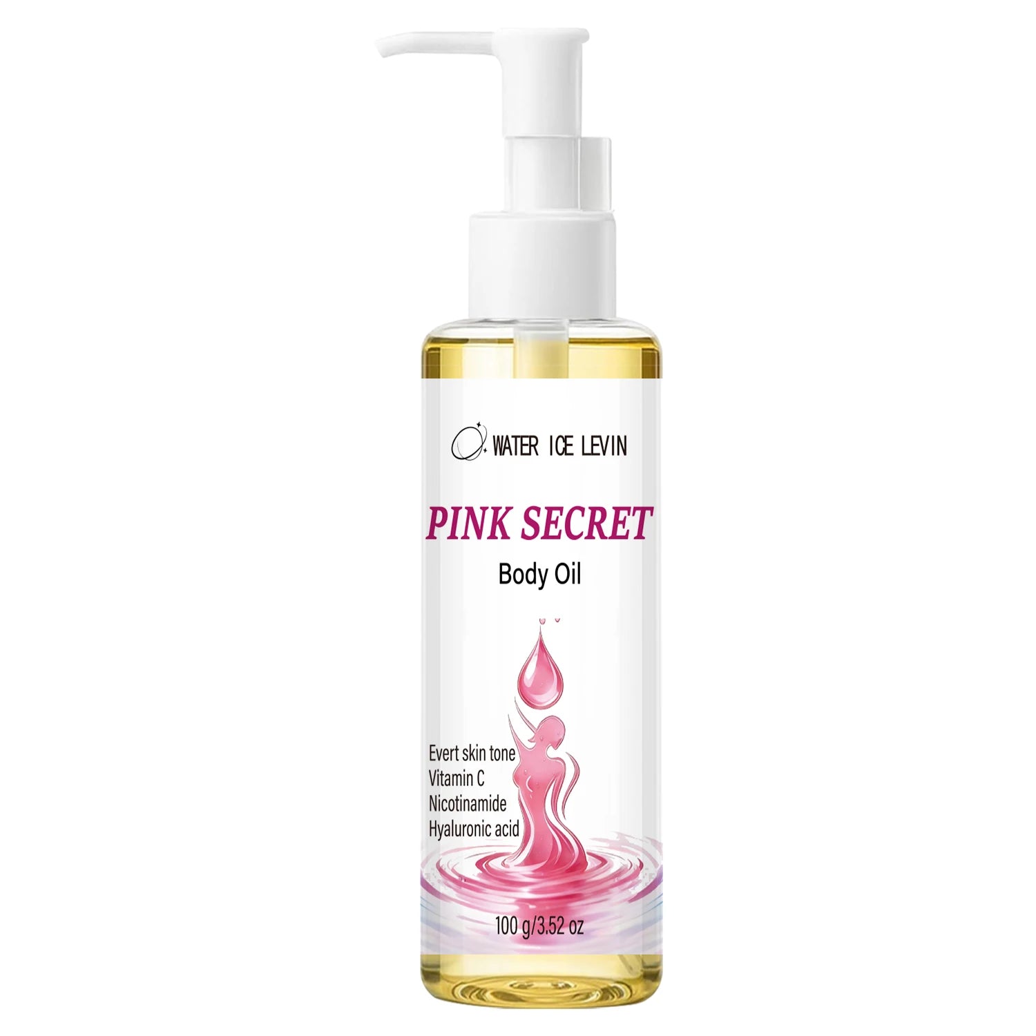 Water Ice Levin Pink Secret Body Oil Tightening Moisturizing Serum - 13