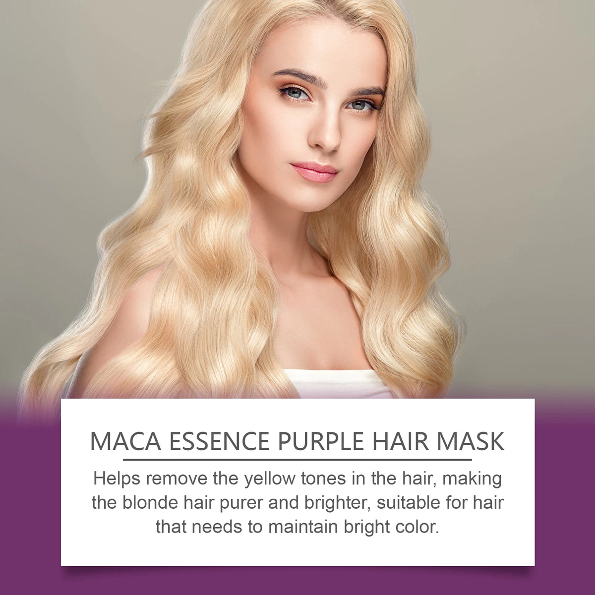 Purple Hair Mask and Shampoo Set for Color Protection
