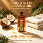YUITIKUE Coconut Sunless Tanning Oil Moisturizing Bronze Glow Body Bronzer