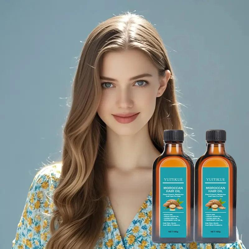 Moroccan Plant Extract Hair Oil Repair and Frizz Treatment 100g - 1