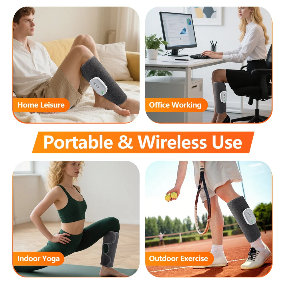 Wireless Air Compression Calf Massager for Leg Pain Relief - 28