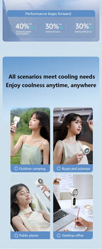 Rechargeable Ice Cooling Handheld Fan for Travel