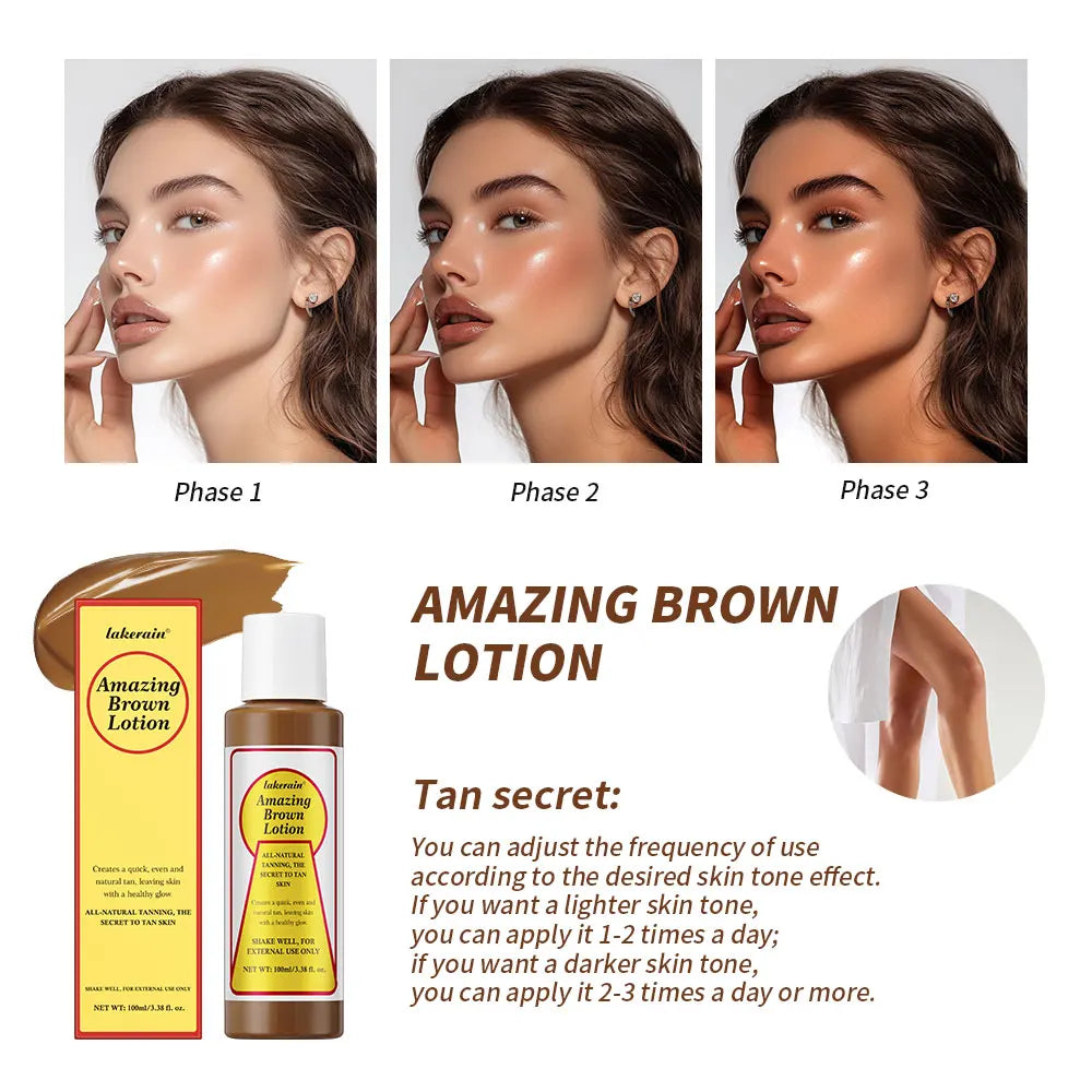 Sunless Tanning Body Lotion for Deep Bronze Glow - 2