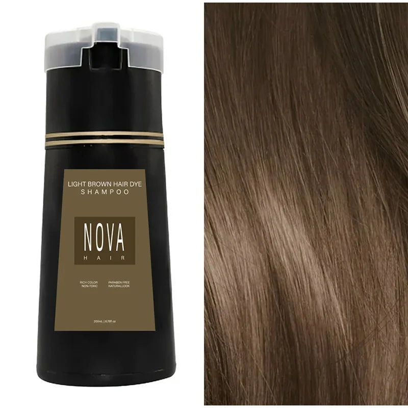 3 in 1 Hair Dyeing Care Shampoo for Men and Women 100 200ml - 9