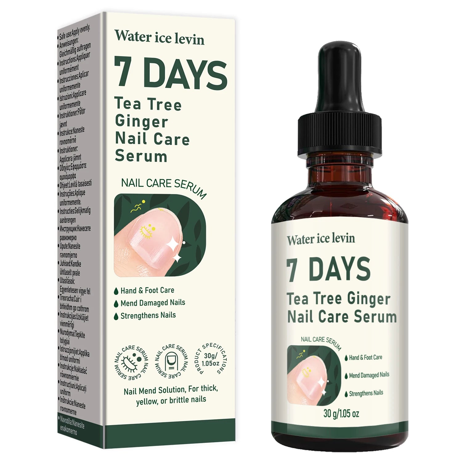 7 Days Nail Repair Serum Tea Tree Ginger Treatment for Brittle Nails - 11