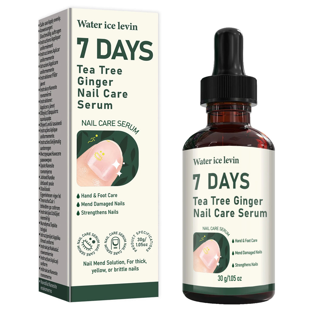 7 Days Nail Repair Serum Tea Tree Ginger Treatment for Brittle Nails