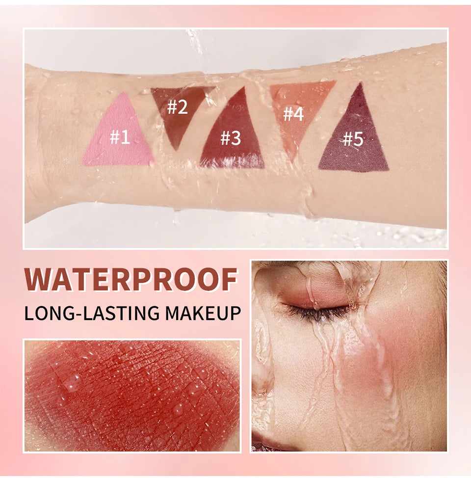 Long-Lasting Matte Satin Cream Blush for Natural Cheek Color