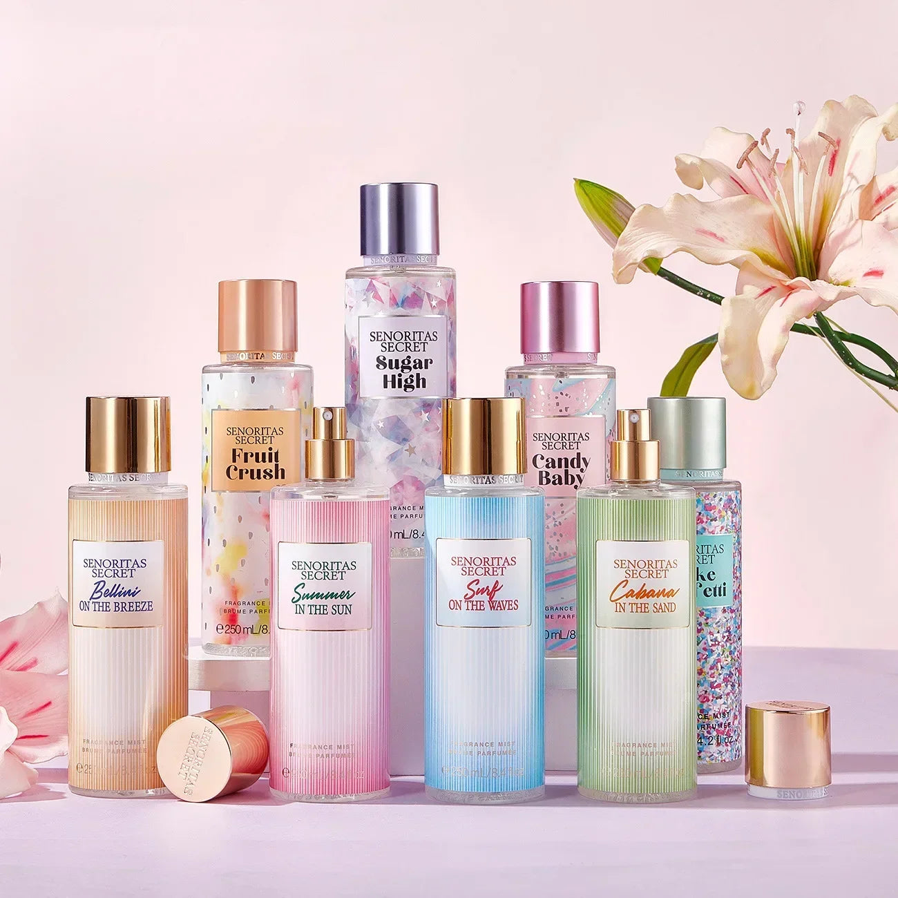 Floral Fruit Fragrance Mist Women Body Spray Vanilla Scent 250ml - 2