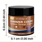Yuitikue Self Tanning Cream Deep Dark Sunless Bronzer for Face and Body