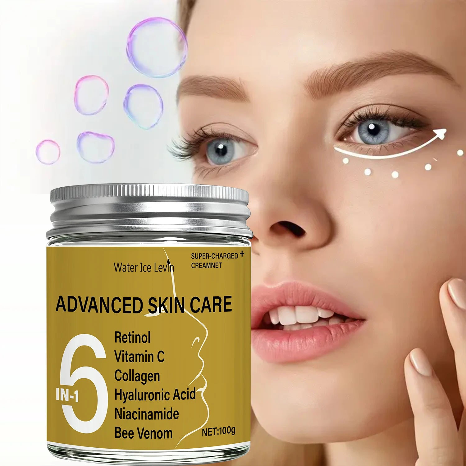 Water Ice Levin Retinol Vitamin C Face Cream Anti-Aging Moisturizer - 2