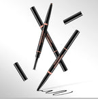 Waterproof Triangular Eyebrow Pencil with Grooming Brush