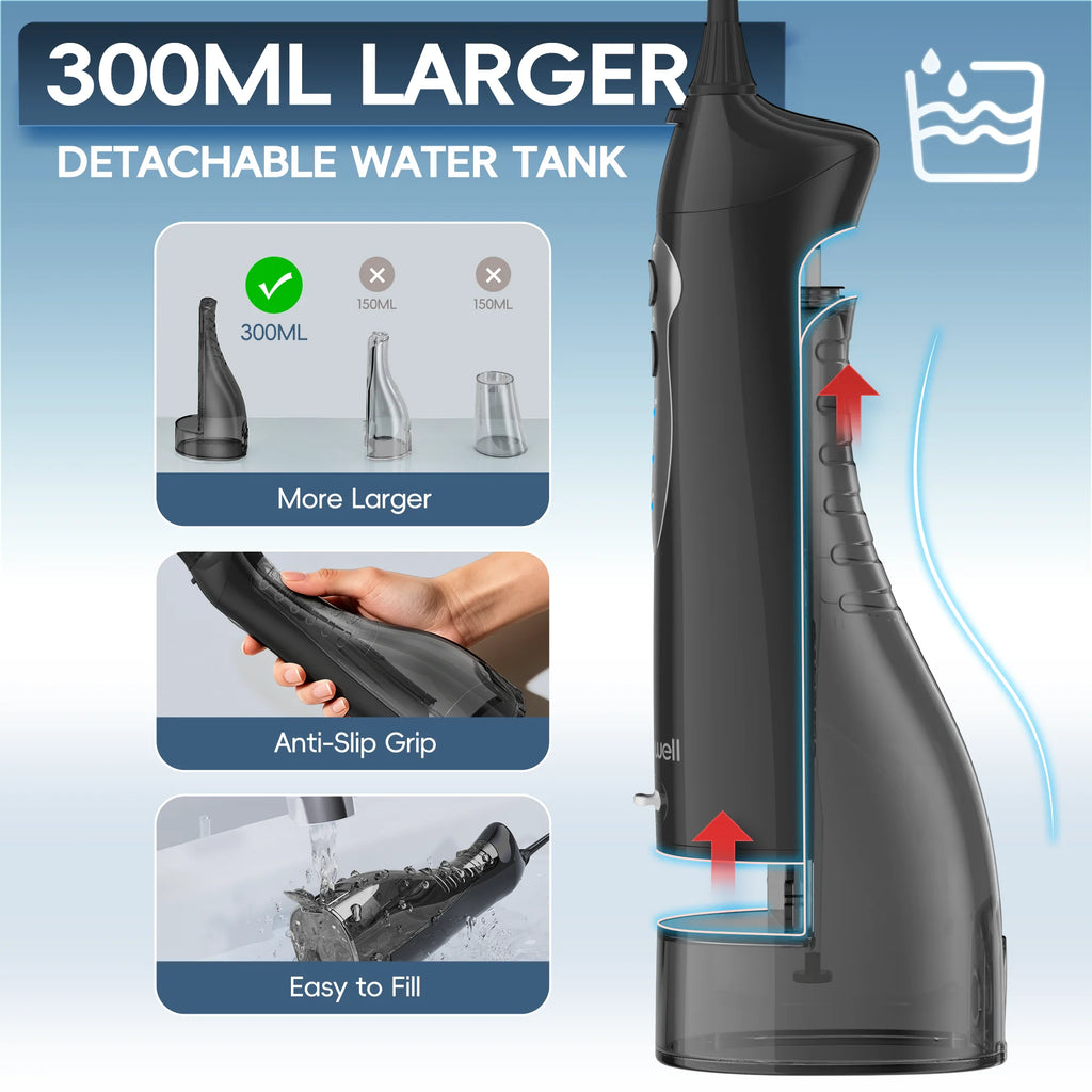 Portable USB Rechargeable Cordless Water Flosser for Oral Care