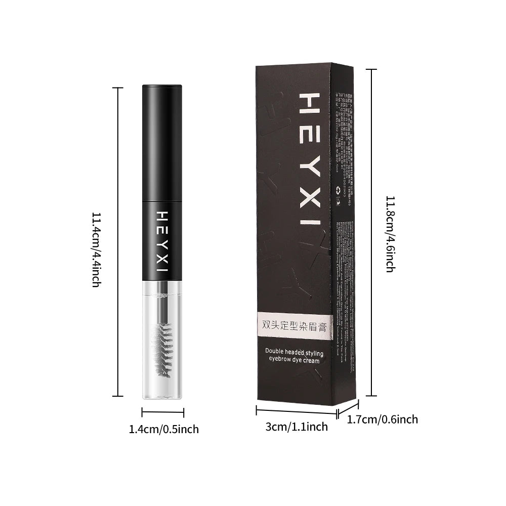 HEYXI Double Ended Eyebrow Dye Waterproof Long Lasting Brow Gel