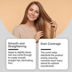 One-Step Hair Straightening Cream with Built-In Comb