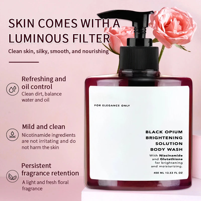 Black Opium Niacinamide Brightening Body Wash Moisturizing Shower Gel - 2