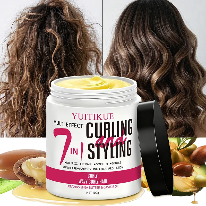 7-in-1 Curling Cream for Curly and Wavy Hair 100g