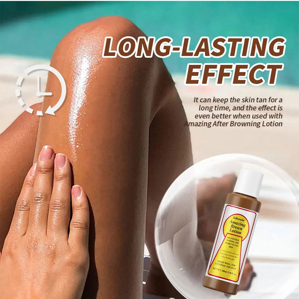 Sunless Tanning Body Lotion for Deep Bronze Glow - 10