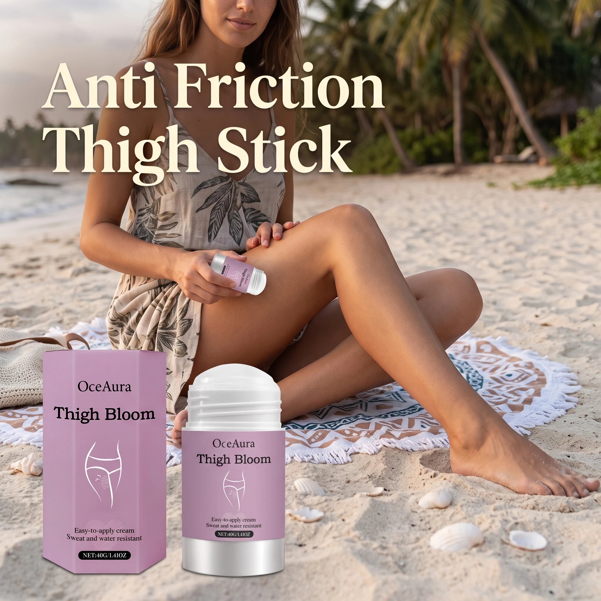 Anti-Chafe Thigh Balm Stick for Skin Protection - 5