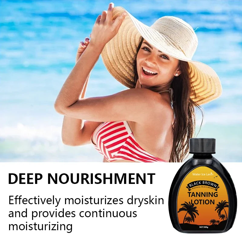 Water Ice Levin Self Tanning Lotion Waterproof Bronzer for Body - 9