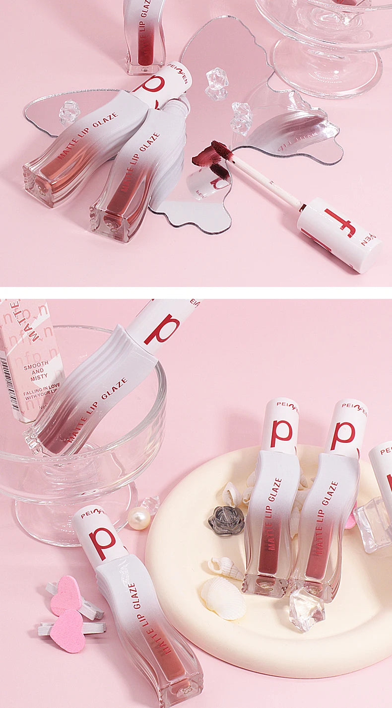 Long Lasting Matte Lipstick Waterproof Non Stick Lip Glaze