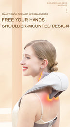 Wireless 6D Deep Tissue Neck and Shoulder Massager with Heat