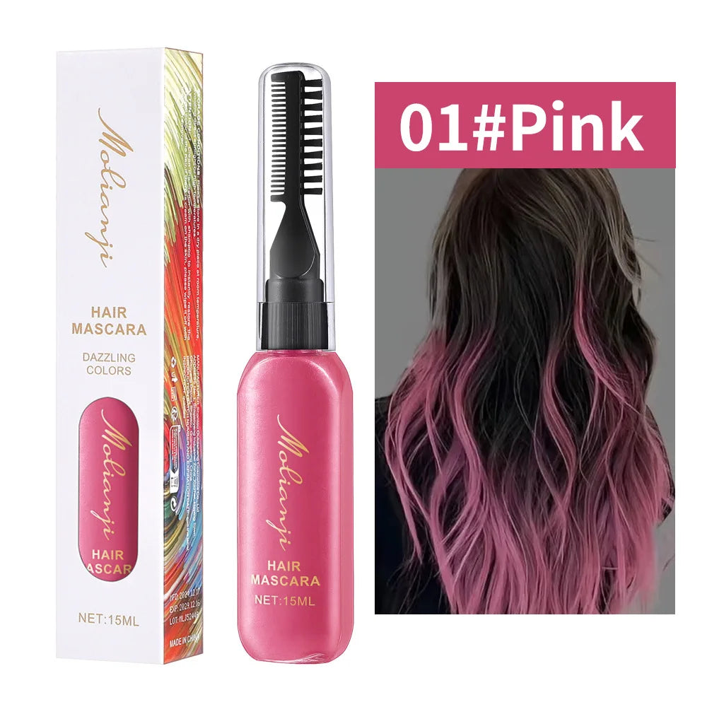 Disposable Colored Hair and Eyelash Dye Mascara 15ml