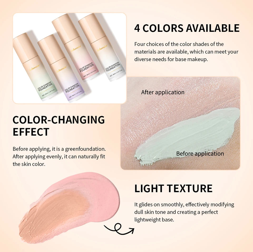 Color Changing Liquid Foundation for Radiant Skin