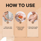 Persimmon Exfoliating Soap Bar for Odor Control and Body Cleansing