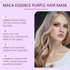 Purple Hair Mask and Shampoo Set for Color Protection
