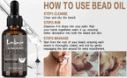 Lockmio Natural Beard Oil Vanilla Scent Hydrating Growth Treatment 30ml