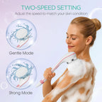 Electric Long Handle Body Brush for Exfoliating and Bathing