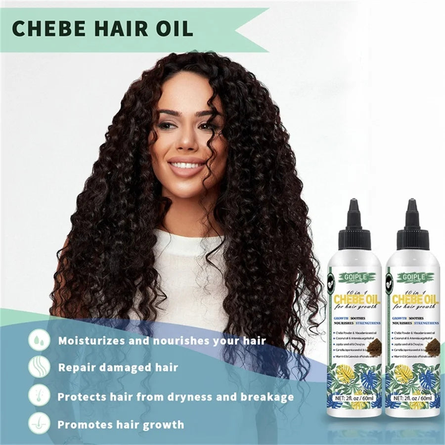 Goiple Chebe Powder and Rosemary Hair Growth Oil Treatment Set