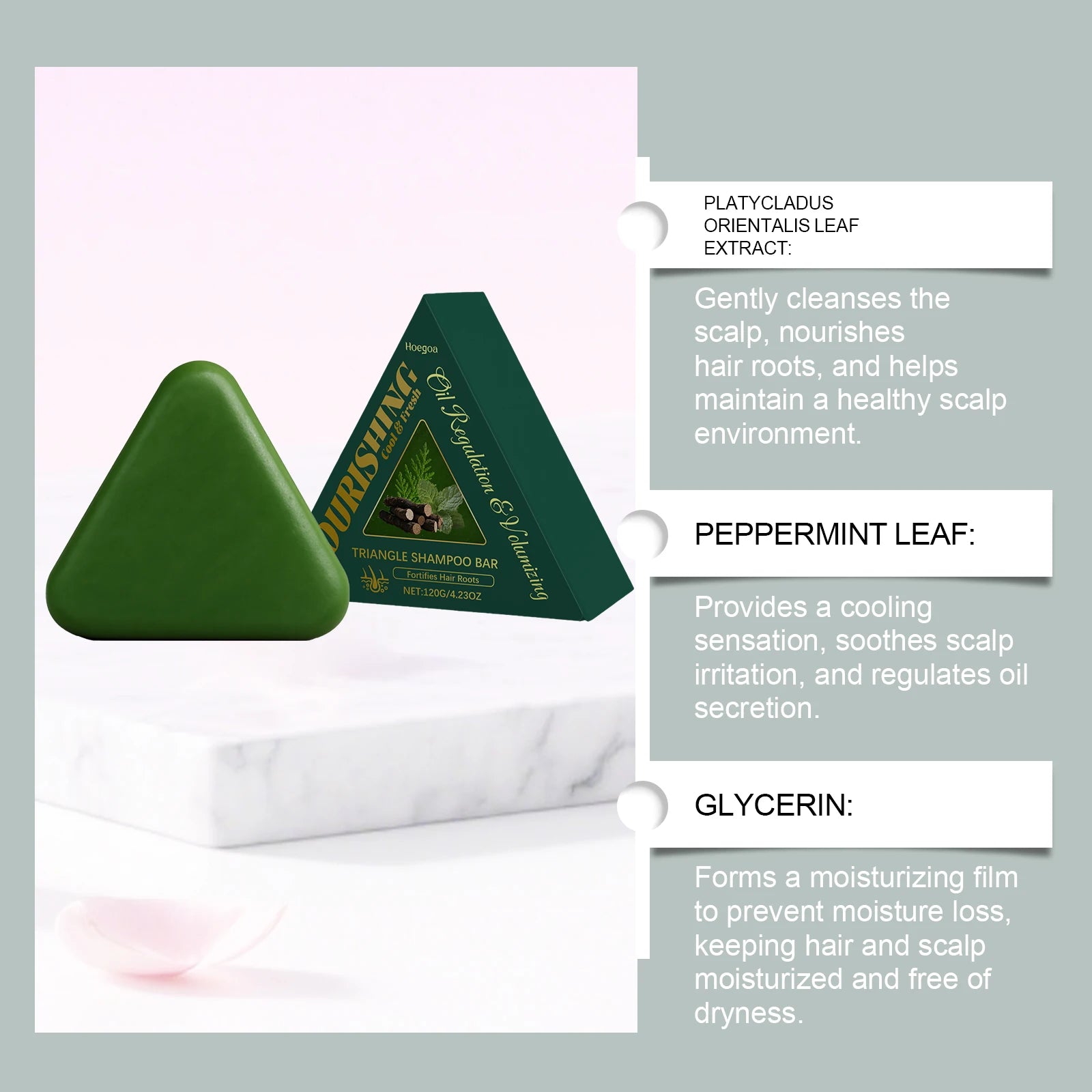 Herbal Hair Growth Shampoo Bar for Anti-Hair Loss and Scalp Care - 8