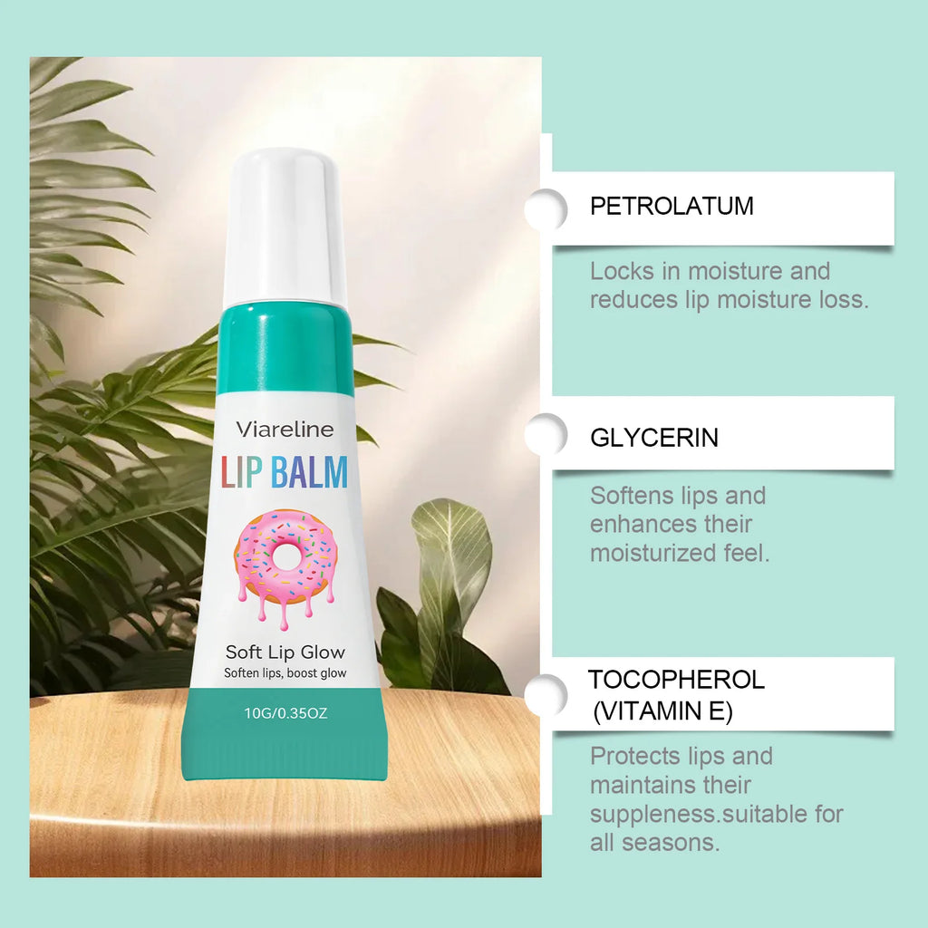 Viareline Lip Balm Moisturizing Hydrating Gloss for Soft Lips