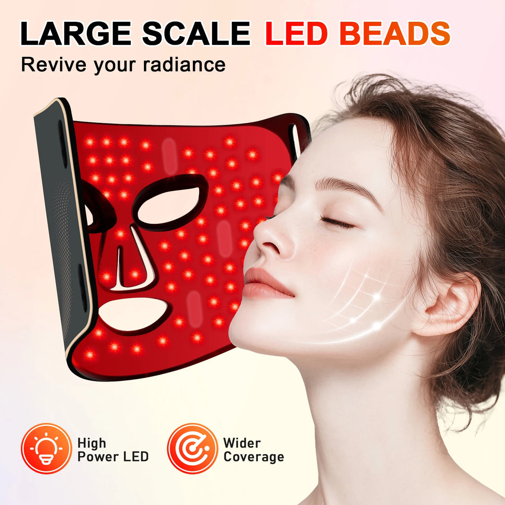 7-Color LED Silicone Facial Mask for Skin Rejuvenation