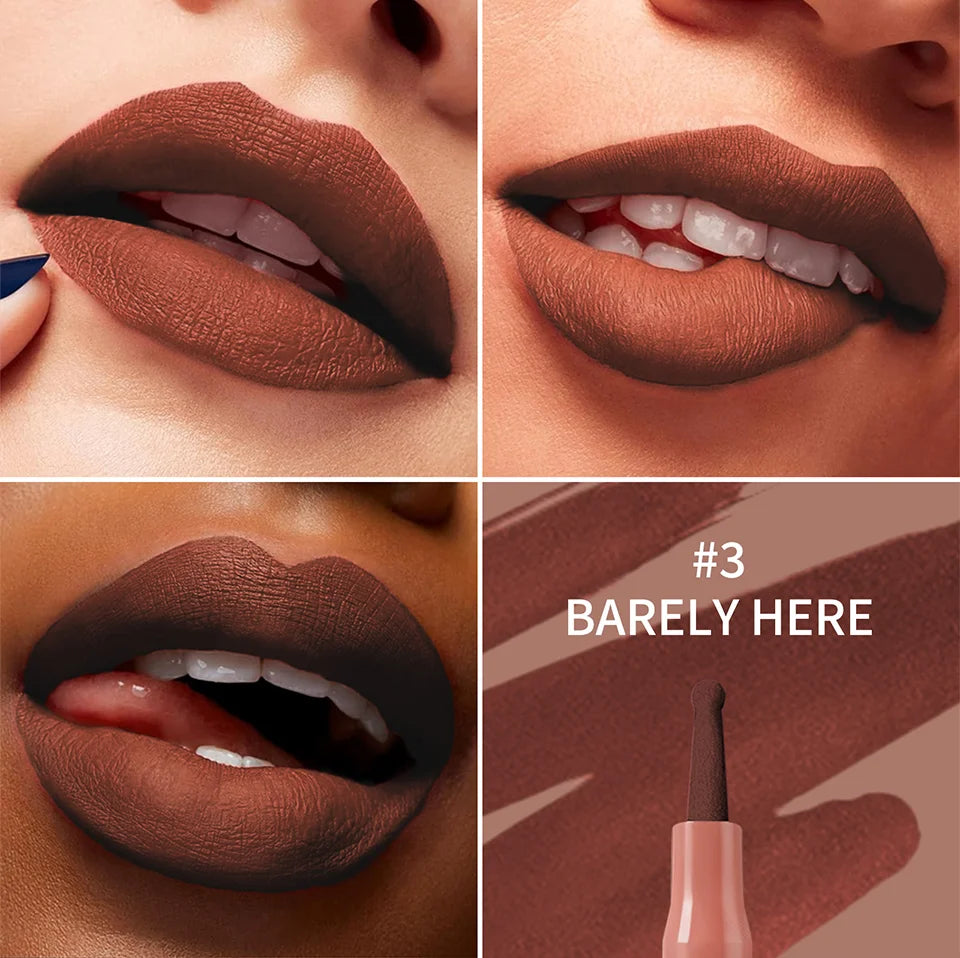 Long-Lasting Waterproof Ballpoint Felt Tip Lip Liner