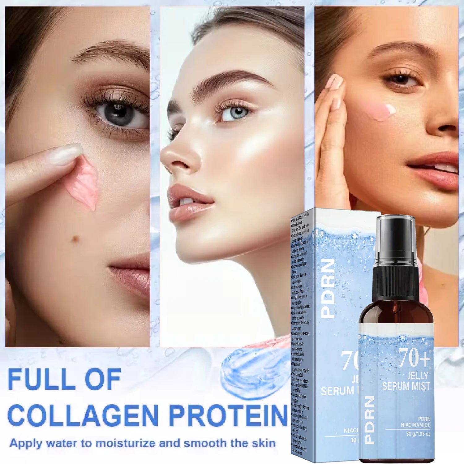 PDRN Jelly Serum Mist Collagen Niacinamide Hydrating Face Spray 30g - 2