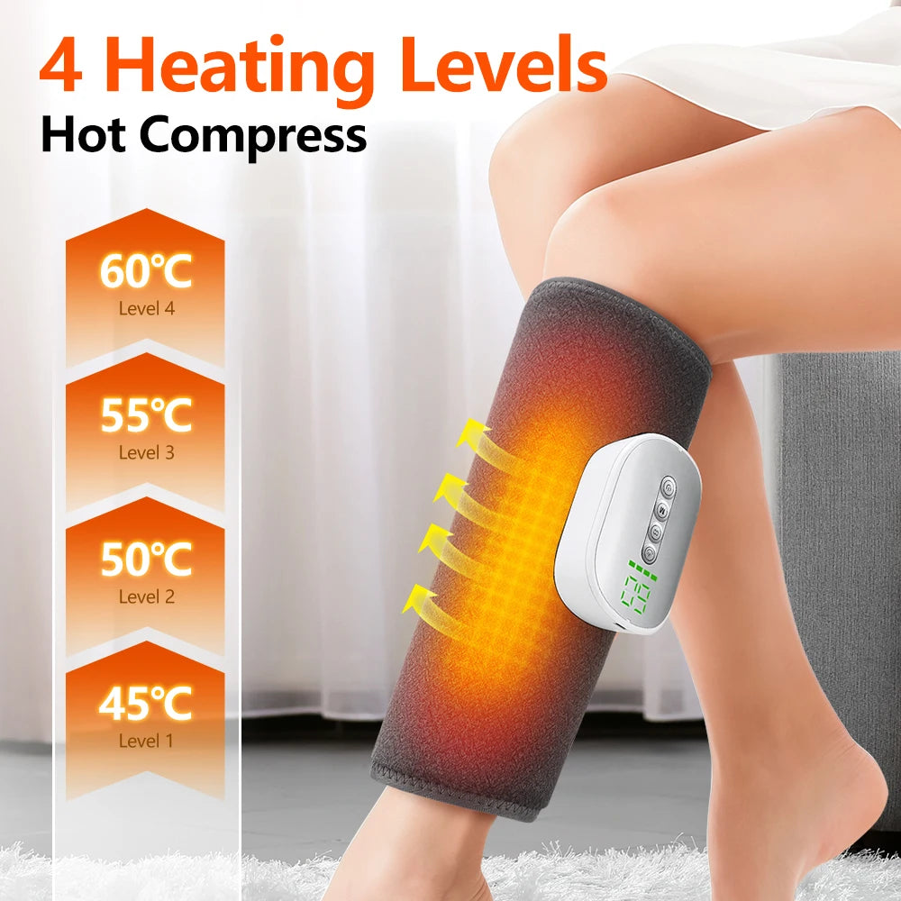 Cordless Heated Leg Massager with Air Compression - 10