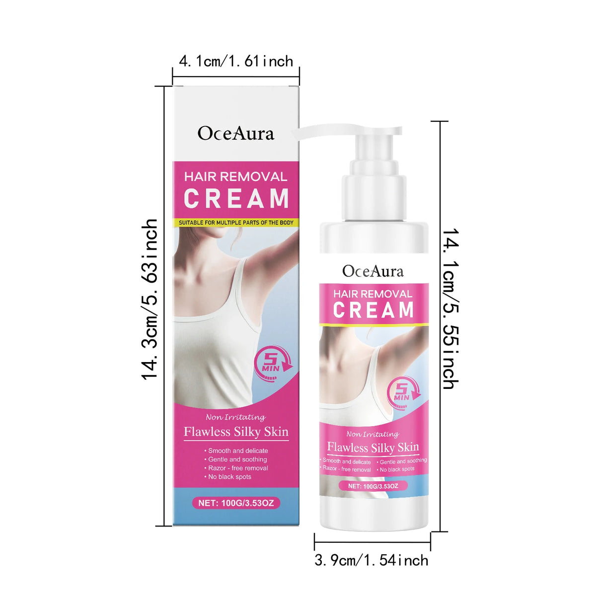 Gentle Hair Removal Cream for Full Body Smooth Skin