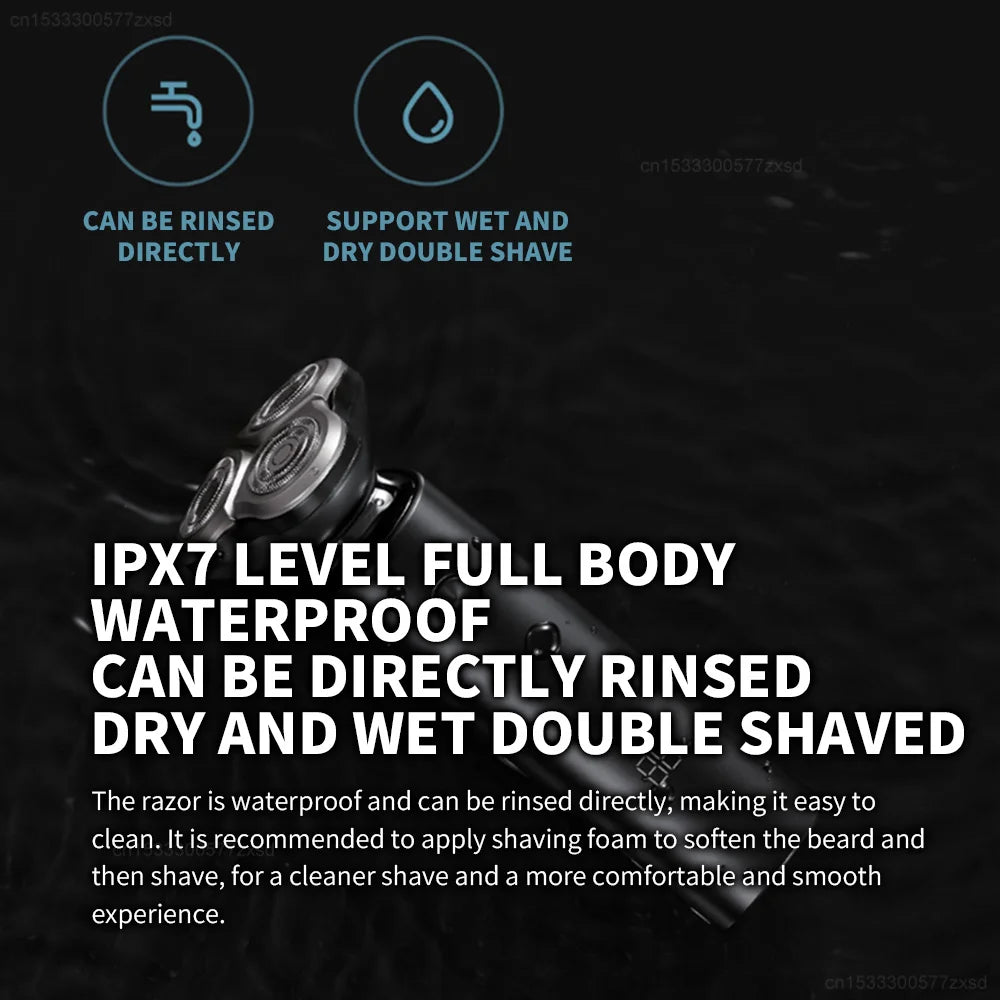 Xiaomi Mijia S500 Electric Shaver Rotary Razor Waterproof Beard Trimmer